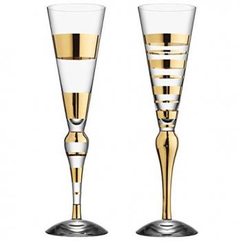 Orrefors Clown Gold 2-Pack