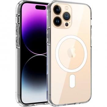 Cool Funda Magnética Transparente para iPhone 14 Pro Max