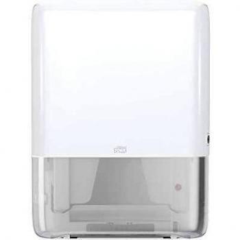 Dispensador Mini para Toallas de Mano en Continuo H5 TORK PeakServeÂ® - Dispensador de toallitas de papel color blanco, dimensiones 367mm x 101mm x 491mm