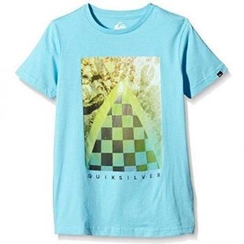 Quiksilver Checker Channel B Tees BGZ0 - Camiseta para niño, color azul, talla XS/8