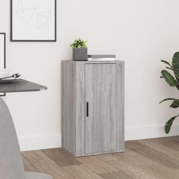 Aparador de madera contrachapada gris Sonoma 40x33x70 cm - Mueble de Almacenaje de Salón, Buffet para salón, Armario Auxiliar, Armario de Almacenamiento