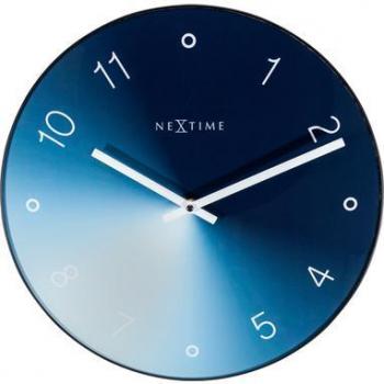 NeXtime 8194BL - Reloj de pared y mesa de cuarzo círculo azul