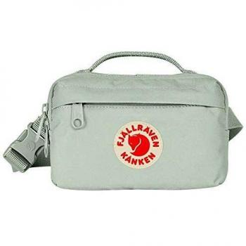 Riñonera Fjällräven Kånken Hip Pack verde blanquecino, resistente al agua, con compartimento principal espacioso, correa ajustable para la cintura, diseño clásico y funcional, fabricada en material G-100