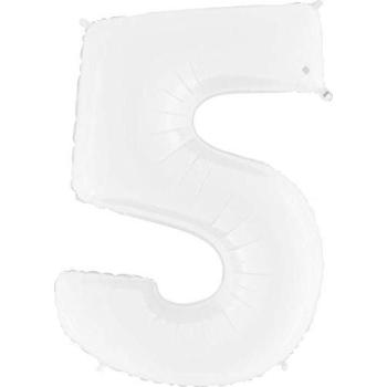 Grabo 935WWH-P Número 5 Brillante Superloon Single Pack, Longitud-40, Color,Blanco, Talla Única
