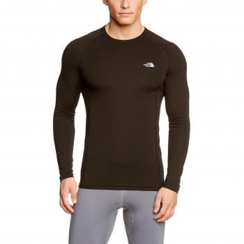 The North Face M Warm L/S Crew Neck - Camiseta para hombre, color negro, talla S
