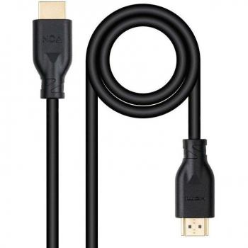 Nanocable 10.15.3901-L150 Cable HDMI V2.0 4K@60Hz 18Gbps A/M-A/M CCS 1.5m Negro