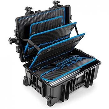 B&W Jumbo 6700 Tool Case with Pockets, Black, Mobile and Lightweight