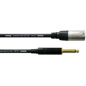 Cable de micrófono Cordial CCM 7.5 MP, 7.5 m, conector XLR macho y jack mono