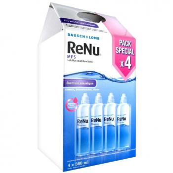 Renu MPS Solución Multifunción Lote de 4 x 360 ml