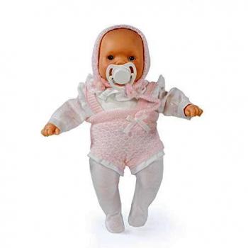 La Nina Muñeca de Vinilo Paula Llorona, a partir de 3 Años, 28 cm, Rosa