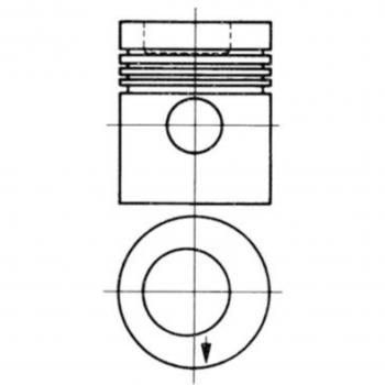 Pistón KOLBENSCHMIDT 93882600 - Pistón de alta calidad, diseñado para motores de combustión interna, fabricado con materiales duraderos, precisión en dimensiones para un ajuste perfecto, resistencia a altas temperaturas y pres