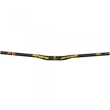 Spank Spike 800 Race Bar, Vibro Core, XGT, 31.8 mm Manillar, Unisex, Spike 800 Race Bar, VIBRO Core, XGT, 31.8 mm, Negro/Amarillo, 30 mm