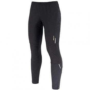 Pantalón de esquí Joluvi Cross Country negro con características de resistencia al agua, transpirabilidad, ajuste cómodo y diseño ergonómico