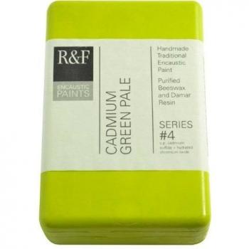 R&F Encaustic 333ml Paint, Cadmium Green Pale by R&F Encaustic Paints