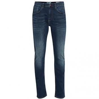 Jeans 5-Pockets Twister para Hombre, Talla 27, Largo 34, Azul Oscuro, Composición: 93% Algodón, 5% Poliéster, 2% Elastano