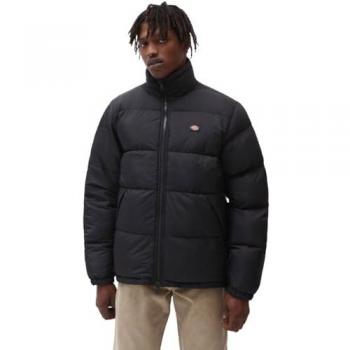 Dickies Waldenburg Black Down Jacket for Men - Size XL, Water-Repellent Regular Fit