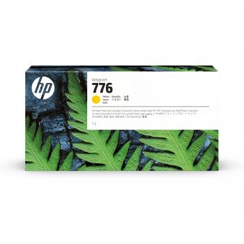 HP Cartucho de tinta 776 amarillo de 1 litro (Modelo: 1XB08A, Tipo: cartucho de tinta)