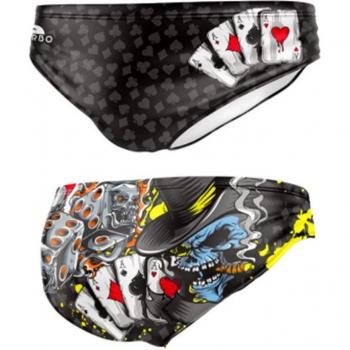 Bañador de waterpolo Turbo Fire Dice Negro XL