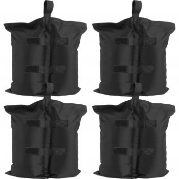Juego de 4 Pesas Rellenables para Carpas Saborra con Cierre de Velcro - Pesas Impermeables para Gazebo y Parasol