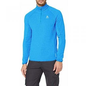 Odlo Midlayer 1/2 Zip Carve Ceramiwarm-Directoire Blue, Jersey para Hombre, Hombre, 542162-20221, Directoire Blue, L