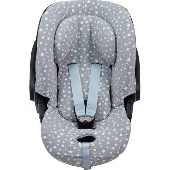 Funda para silla de coche Jyoko compatible con Cybex Cloud Q-Aton M, modelo White Star