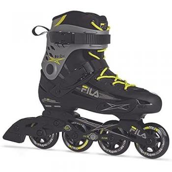 Fila Houdini Patines en Línea para Hombre, Color Negro/Grey/Lime, Tamaño 38.5