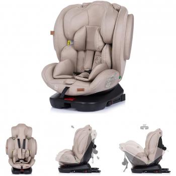 Silla auto Chipolino i-Size 40-150 cm Isofix 4KID con reposacabezas regulable Beige