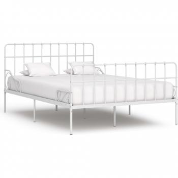 Cama Day and Night con base de ripas de metal blanco 120x200 cm