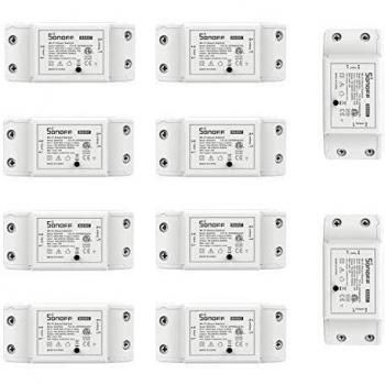 Blxecky Sonoff Basic R2 Bricolaje Inteligente WiFi General Modificación de Control Remoto de Potencia Cierre con Smart APP