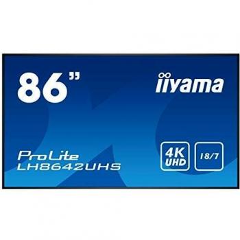 Iiyama ProLite LH8642UHS-B3 86 LED IPS UltraHD 4K Pantalla plana para señalización digital