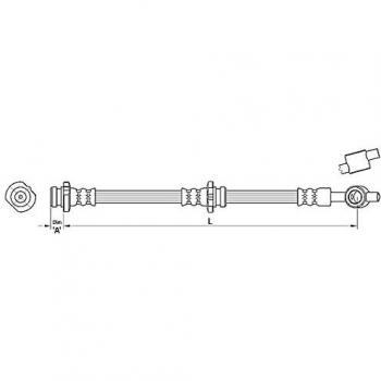 Metzger 4110384 Tubo flexible de frenos