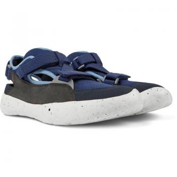 CAMPER Peu Stadium Sneakers for Men - Blue/Grey, Size 39, Cotton Fabric