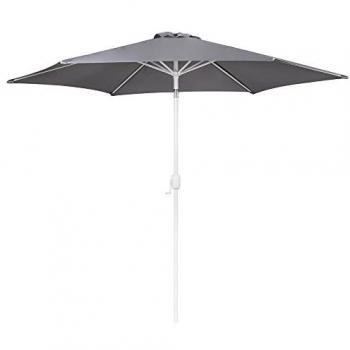 Sombrilla de Jardín Thais 350 cm Gris con Ventilación de Aluminio