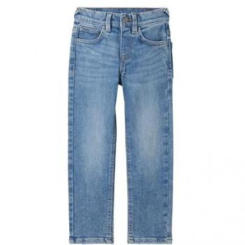 Jeans Tom Tailor Tim Slim Fit para niño, mezcla de algodón con cintura elástica, color azul, talla 122