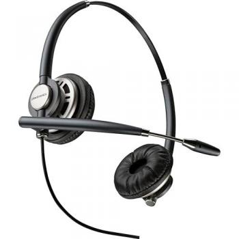 Auricular Digital Binaural POLY EncorePro 720D con Quick Disconnect, Conexión Cableada, Uso Recomendado: Llamadas/Música, Color Negro