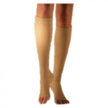 Sigvaris Traditional Compression Socks 503 L Short Open Toe Beige Size TS CCL2 (1 Pair)