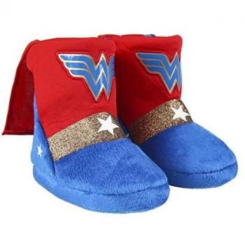 Zapatillas de Estar por Casa Botas Wonder Woman Rojas para Niños 26-27