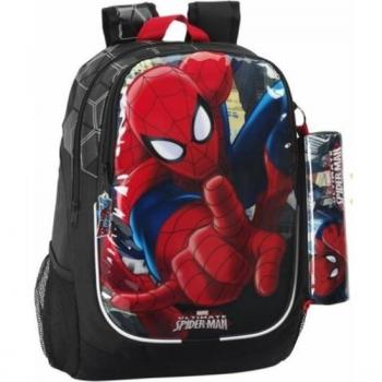 Mochila Spider-Man Safta - Mochila para Niños, Diseño Atractivo, Espaciosa, con Compartimentos Múltiples y Estampado de Spider-Man