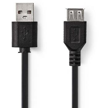 Cable USB 2.0 A Macho a A Hembra 2,0 m Negro