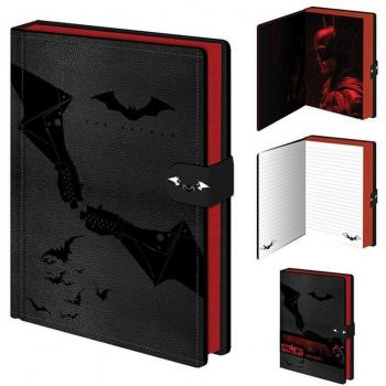Cuaderno A5 de Piel con Símbolo de Batman - Producto Oficial DC Comics