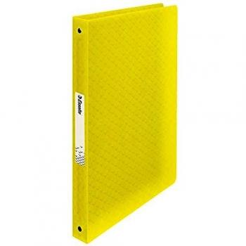 Esselte Carpeta de 4 Anillas, Para 140 Folios, A4, Amarillo, Colour'Ice, 626245