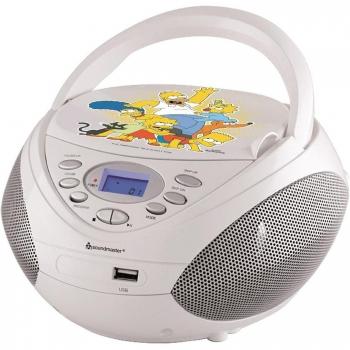 Soundmaster Simpsons SCD3750DS - Reproductor de Radio y CD con función de Resume