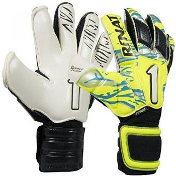 Rinat Uno Clásico 2.0 Pro Guante de Portero, Unisex Adulto, Amarillo Neón/Azul/Oxford, 7