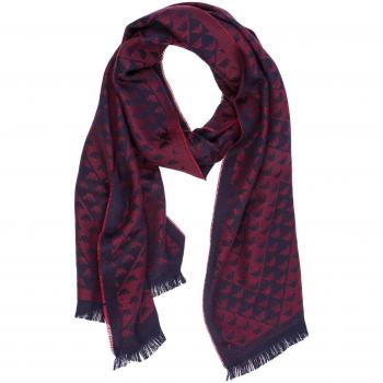 Emporio Armani bufanda de hombre en lana nuevo rojo