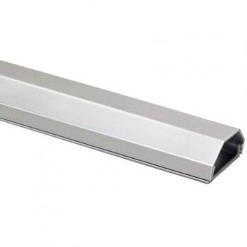 Canal de Cables de Aluminio Plateado 1,1 m x 33 mm x 18 mm
