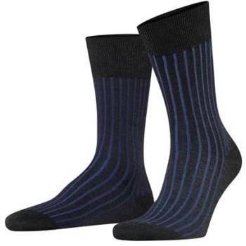 Falke Shadow Long Cotton Socks for Men - Size 41/42 - Anthracite Grey