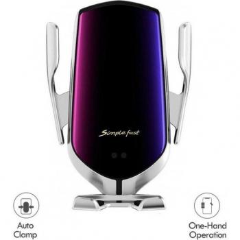 Soporte Móvil Universal para Coche KLACK - Compatible con Todos los Modelos de Smartphones, Color Plata