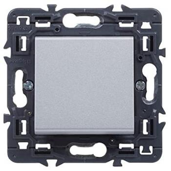 Pulsador eléctrico empotrable 9x9x3.8 cm aluminio Valena Next Legrand