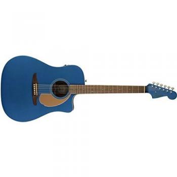 Fender Redondo Player Acoustic Guitar with Walnut Fingerboard in Belmont Blue