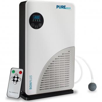 Purificador de Aire Bonplus BP | 99.9% Aire Puro | Filtro HEPA, Carbón Activado y Fotocatalizador | Generador de Iones Negativos y Ozono | Limpiador de Aire para el